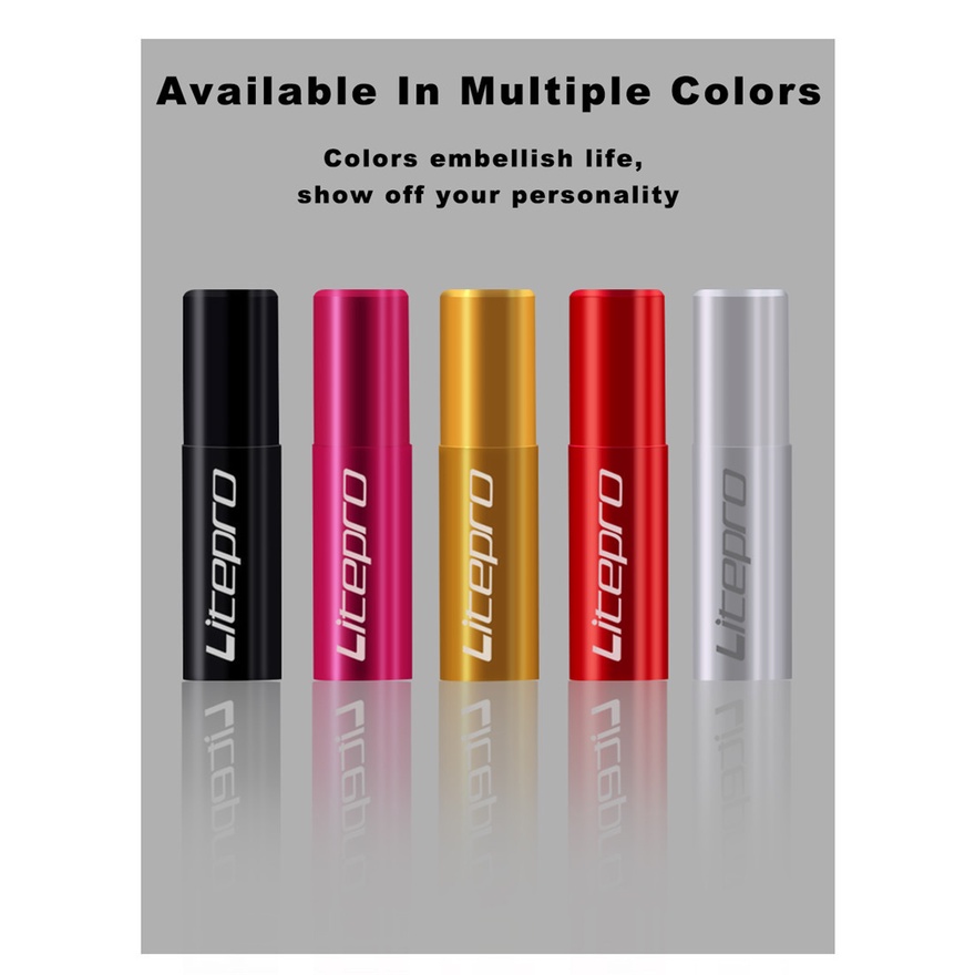 Set 20 vỏ bọc dây cáp phanh xe đạp LITEPRO hợp kim nhôm 4mm/ 5mm tiện lợi