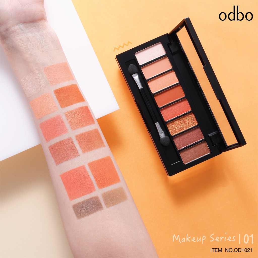 Odbo make Up Series OD1021  Set Phấn Mắt - Mày - Má Hồng Odbo Makeup Series OD1021