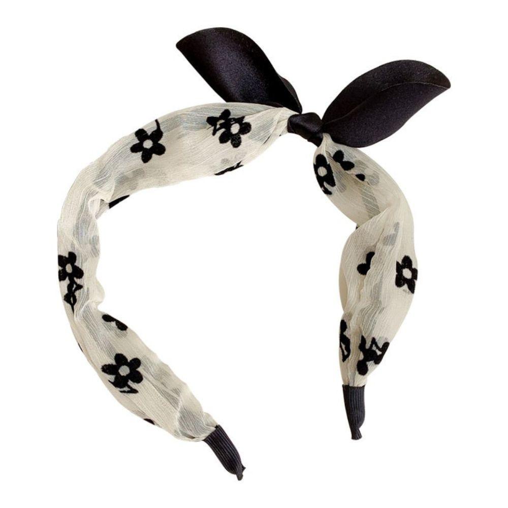 Băng Đô Cài Tóc Phối Lưới Họa Tiết Hoa Siêu Nữ Tính WMES15H