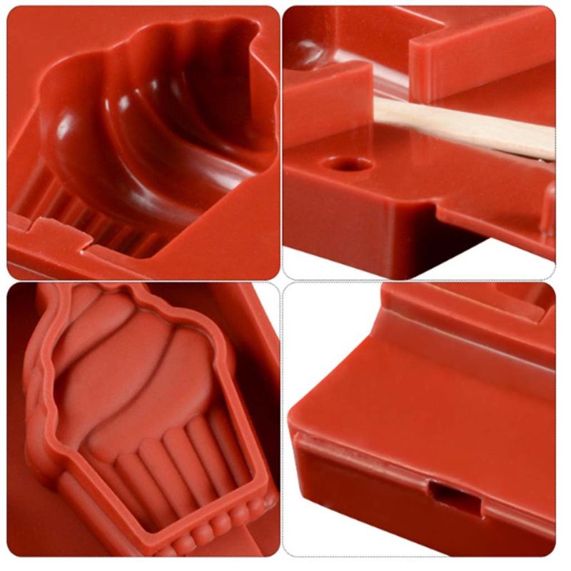Khuôn Silicone Làm Kem 3 Ngăn Tiện Lợi