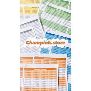 PHIẾU TRẮC NGHIỆM TOEIC MÀU PASTEL - 30 tờ