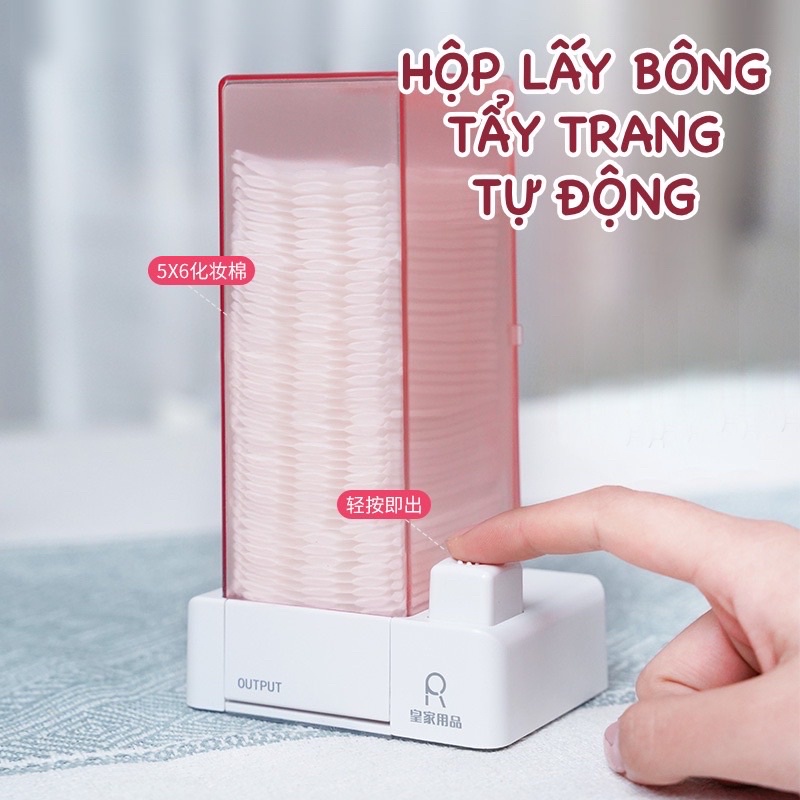 Hộp đựng bông tẩy trang tự động lấy bông thông minh