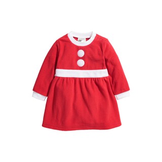 Váy H&M đỏ kèm mũ 4-5kg