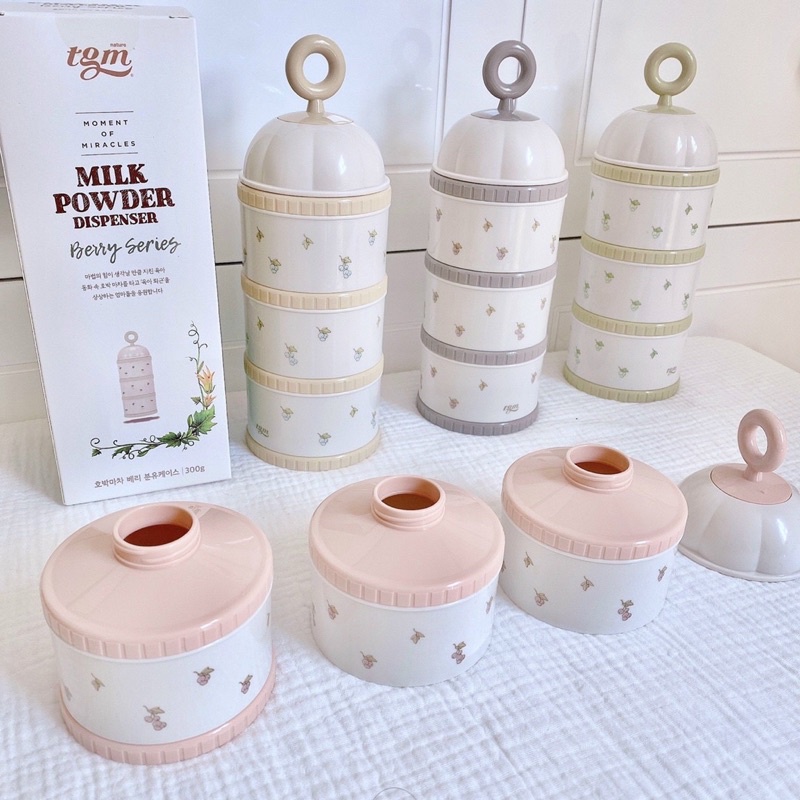Hộp chia sữa bột/ Hộp trữ sữa 3 ngăn TGM Hàn Quốc