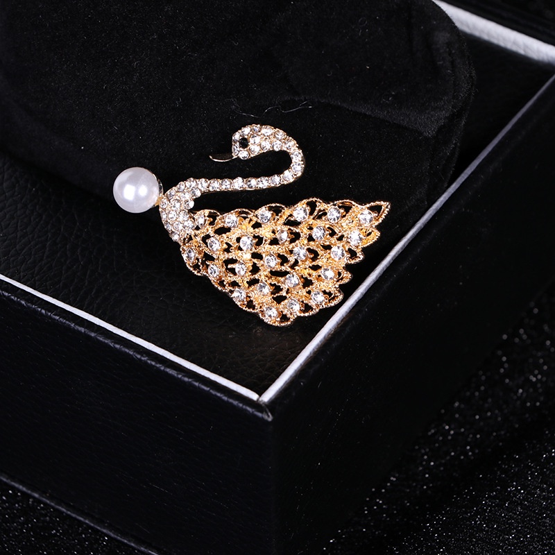 Ghim cài MANYUE cố định micro bằng vải nhung đính đá zircon chất lượng cao chống lộ thời trang