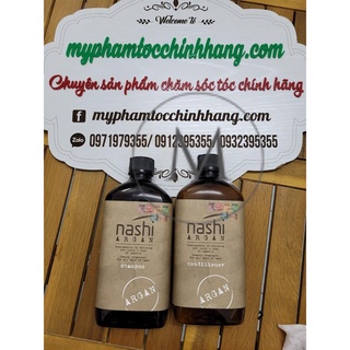 Giá sỉ dầu gội xả phục hồi cao cấp nashi argan 500ml*2