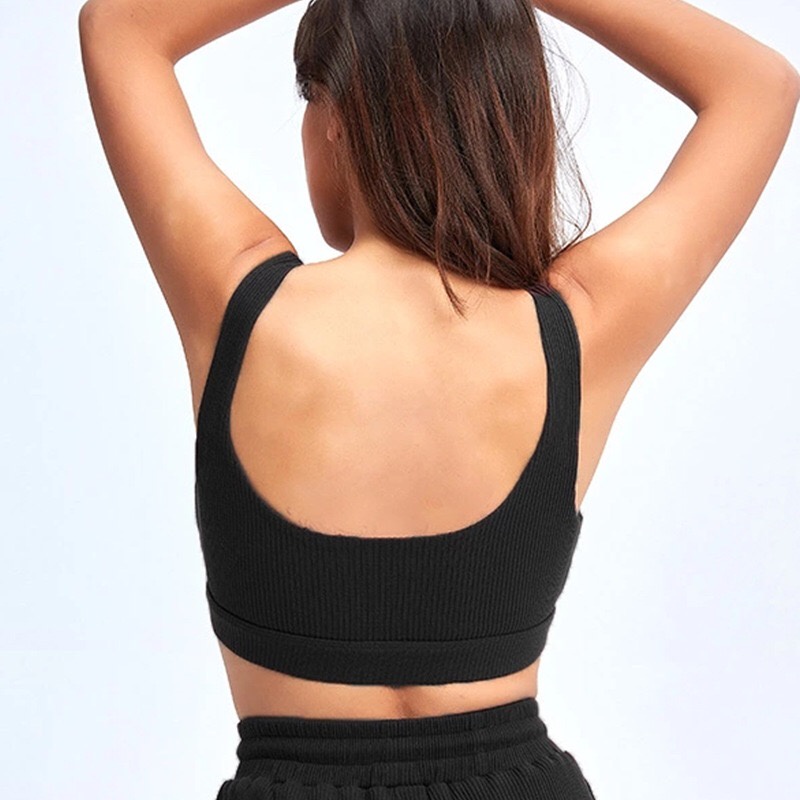 Áo ngực thể thao HOPPE FUMENG vải cotton không đường may nâng ngực cho nữ