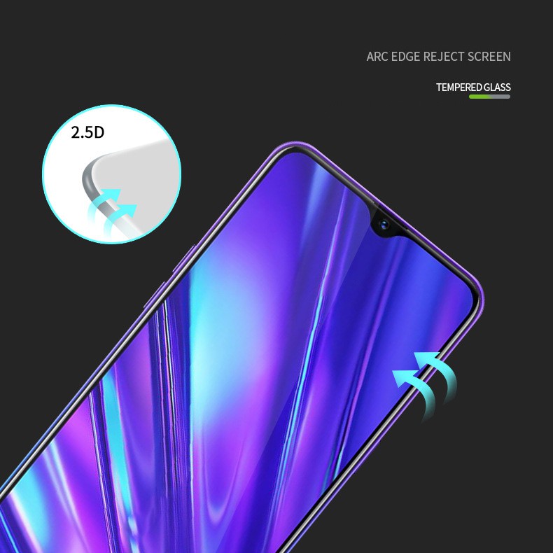 Miếng dán cường lực bảo vệ toàn màn hình cho Realme 5 5i Realme 5 pro Realme X2 Pro Realme XT