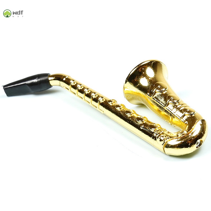 Tẩu Hút Thuốc Hình Kèn Saxophone Chất Liệu Hợp Kim 97mm