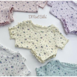 Bộ cộc hoa nhí Blue - Lime&Blue Hàn Quốc - thời trang trẻ em Hàn Quốc cao cấp