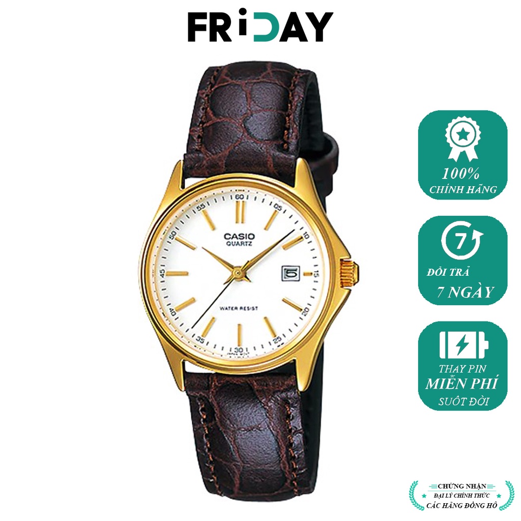 Đồng hồ nữ dây da Casio LTP-1183Q-7ADF