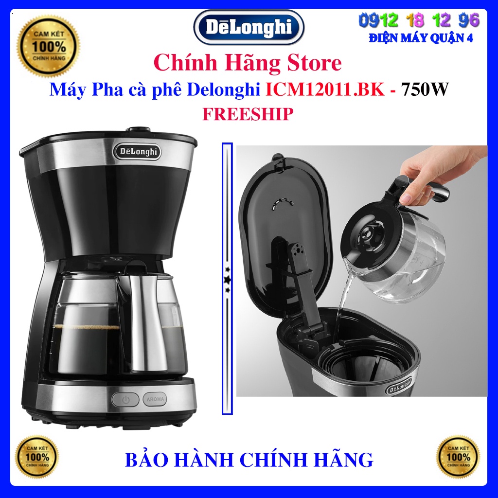 [ Delonghi ICM12011] Máy Pha Cà Phê Delonghi ICM12011.BK