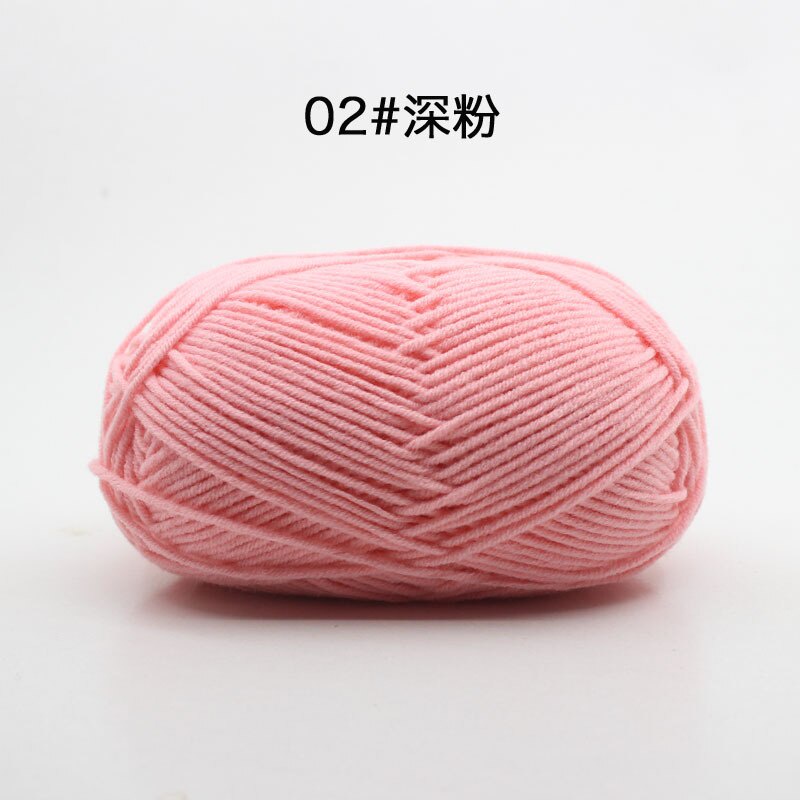 50g Cuộn Len Cotton Sữa 4 Sợi Mềm Chất Lượng Cao Thân Thiện Với Môi Trường