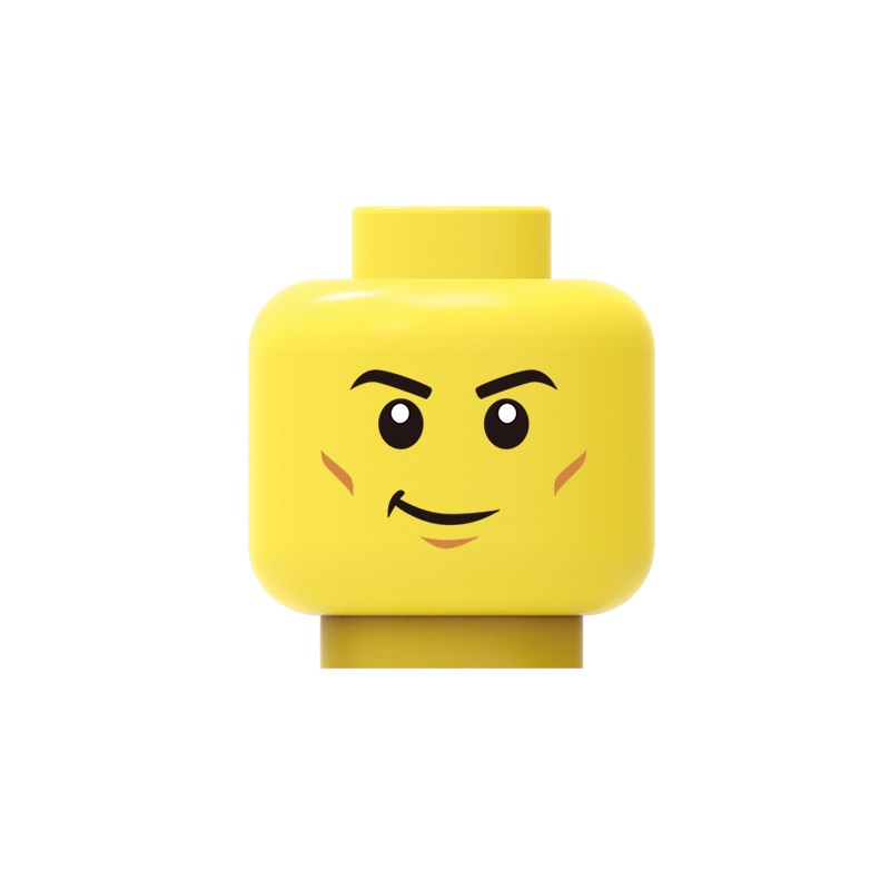 Đồ chơi giáo dục lắp ráp   logo moc minifigures 1 khuôn mặt biểu cảm ak2