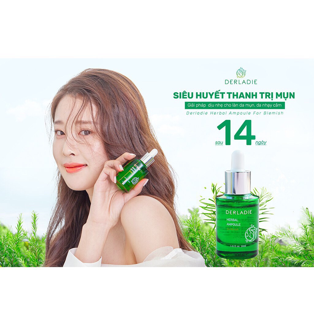Huyết Thanh Derladie Tràm Trà - Tinh Chất Giảm Mụn Derladie Herbal Ampoule For Blemish 30ml | BigBuy360 - bigbuy360.vn