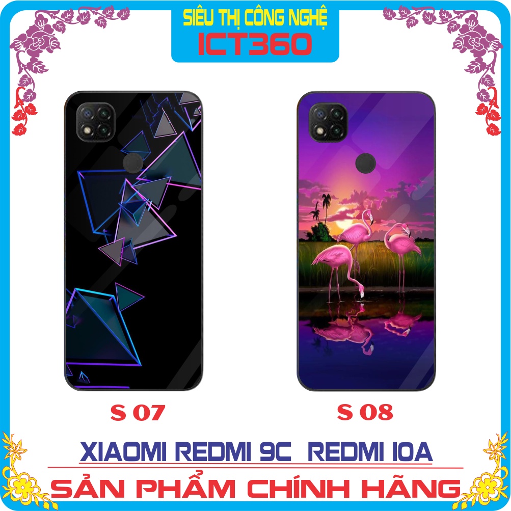 Ốp lưng kính Xiaomi Redmi 9C / Redmi 10A- Nhận in ảnh theo yêu cầu