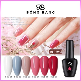 Sơn móng tay gel sơn gel AS sơn nail dùng máy hơ gel tone trắng ngà xanh da trời hồng baby BỐNG BANG mã BGD 15ml