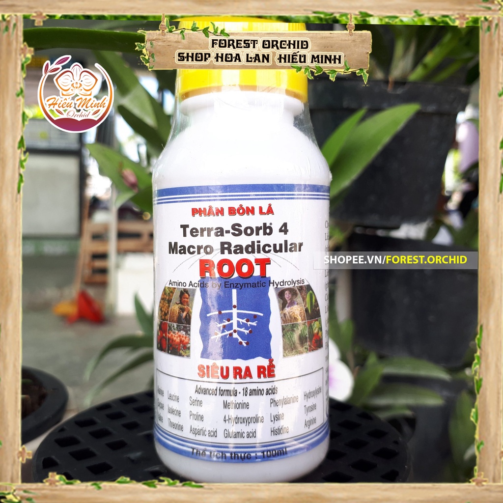 Terra Sorb 4, Phân Bón Lá Siêu Ra Rễ cho Hoa Lan loại TỐT Làm cây cảnh và hạt giống, Bền, Đẹp, Xanh, Sống, Chất Lượng