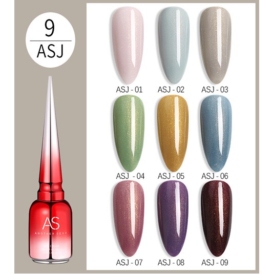 Sơn Gel AS vỏ đỏ Mã ASJ ( Cam Kết Chính Hãng - làm khô sơn gel bằng máy hơ uvled )