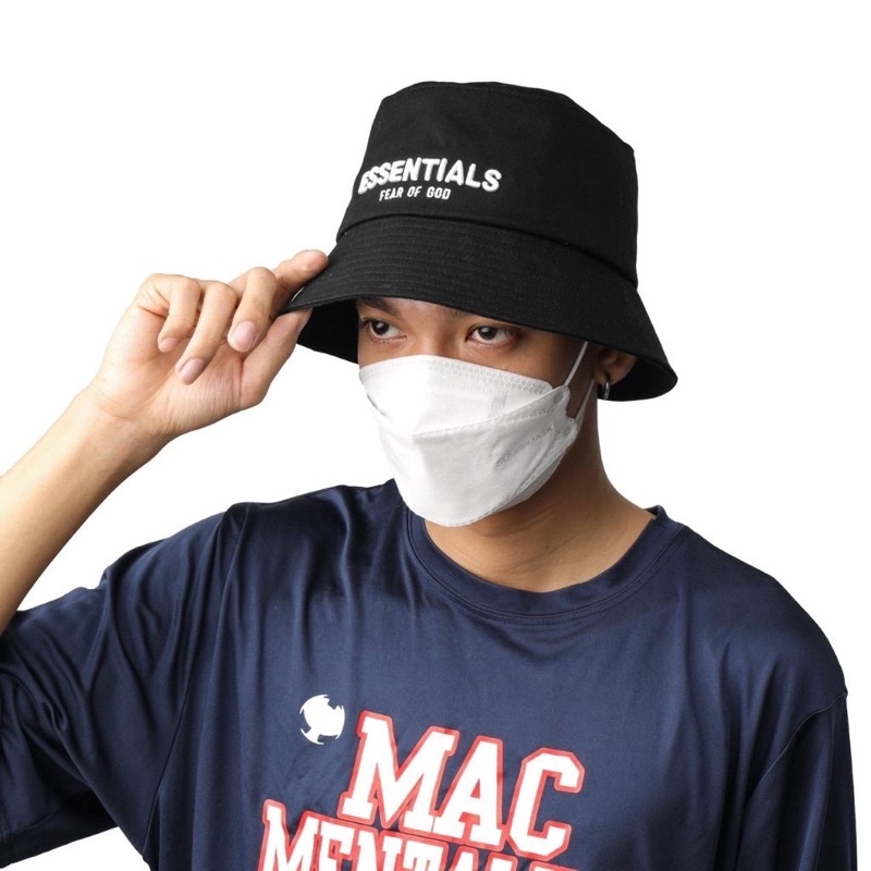 Nón bucket nam, mũ tai bèo in chữ ESSENTlALS phong cách đơn giản, chất siêu đẹp