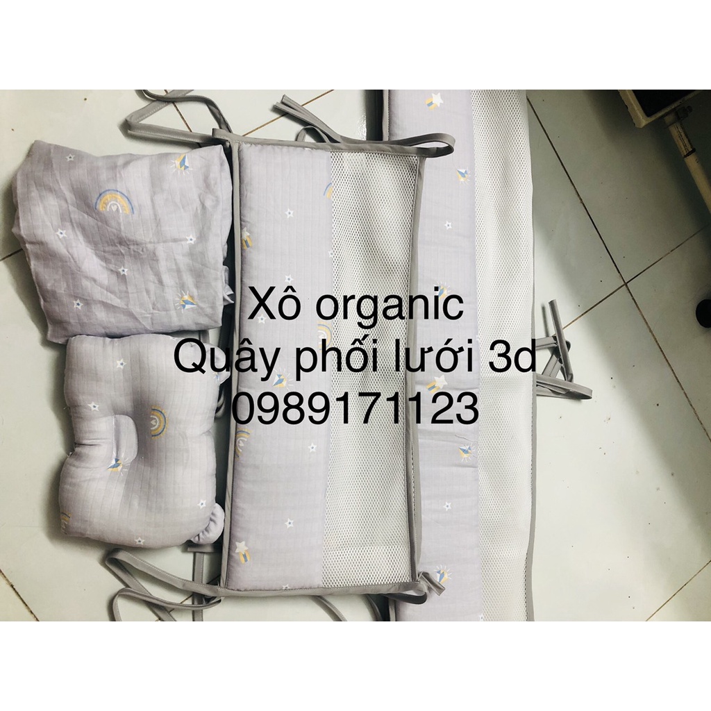Quây cũi phối lưới 3d organic