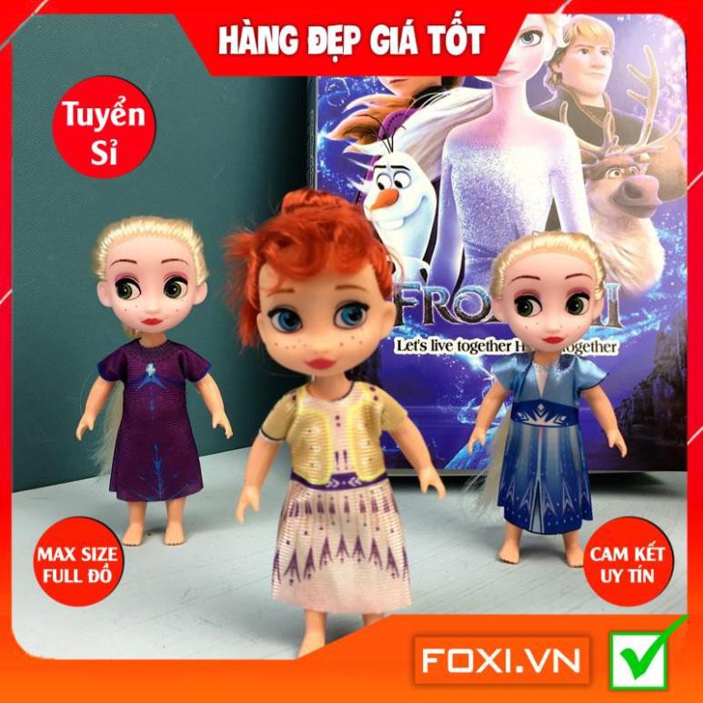 Búp bê Barbie Anna và Elsa Foxi-Đồ chơi công chúa nhân vật hoạt hình đẹp-vui nhộn-dễ thương-sáng tạo