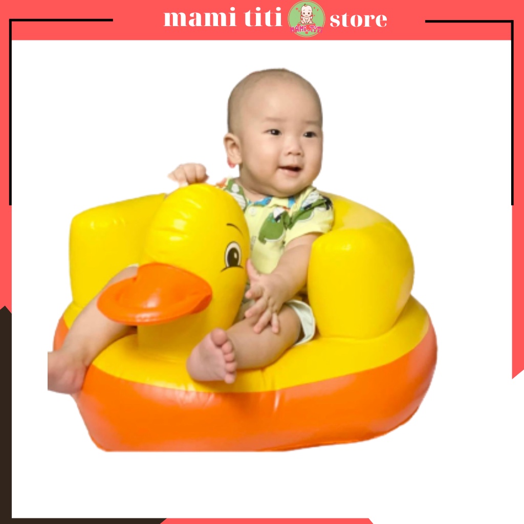 Ghế hơi tập ngồi cho bé, ghế hơi hình vịt cho bé