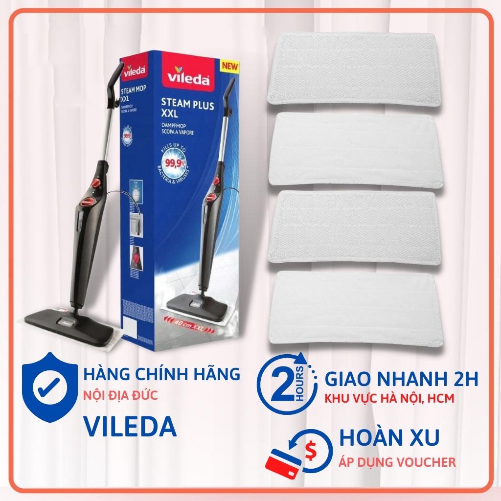 Giẻ lau thay thế cây lau nhà hơi nước vileda Steam XXL hình chữ nhật