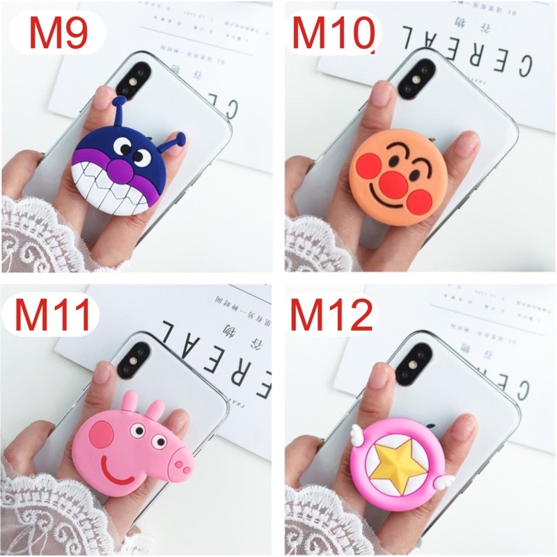 Popsocket đa năng hình thú Silicon