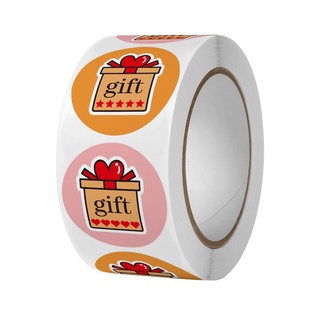 Td03_tem dán chữ " gift for you" >