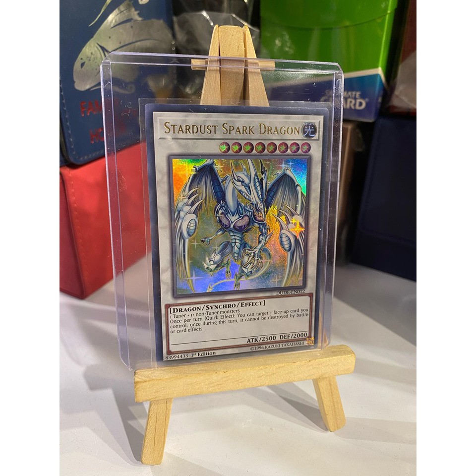 Lá bài thẻ bài Yugioh Combo Stardust Dragon Manga tiến hóa 3 cấp - Ultra Rare - Tặng bọc bài nhựa bảo quản