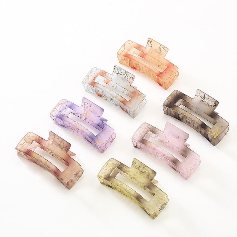 Kẹp tóc càng cua cỡ lớn thiết kế hình học phong cách cổ điển thời trang cho nữ