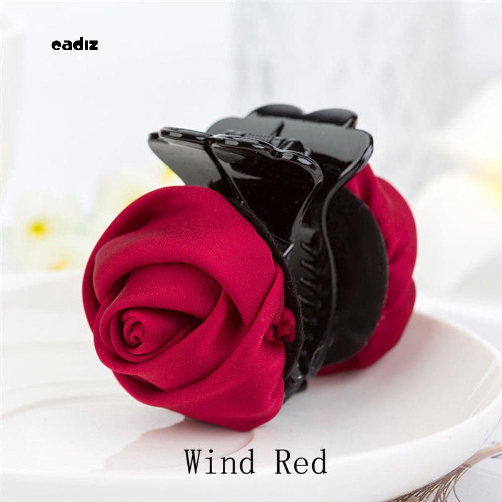 Kẹp Tóc Đính Hoa Hồng Nhiều Màu Cho Nữ