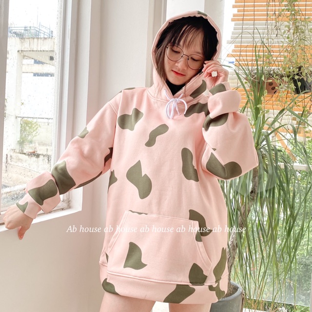 Áo Hoodie Nỉ Bông Bò Sữa MILK COW HOODIE (Ảnh Thật) | BigBuy360 - bigbuy360.vn