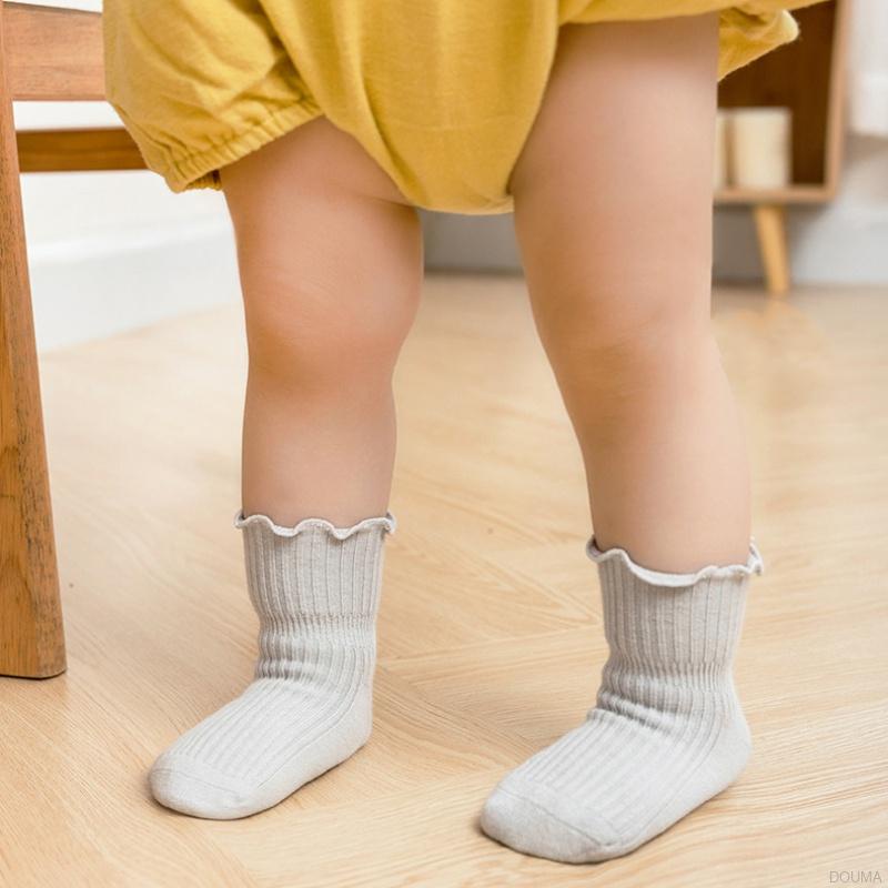 Set 3 Đôi Tất Bằng Cotton Phối Ren Dễ Thương Phong Cách Công Chúa Cho Bé