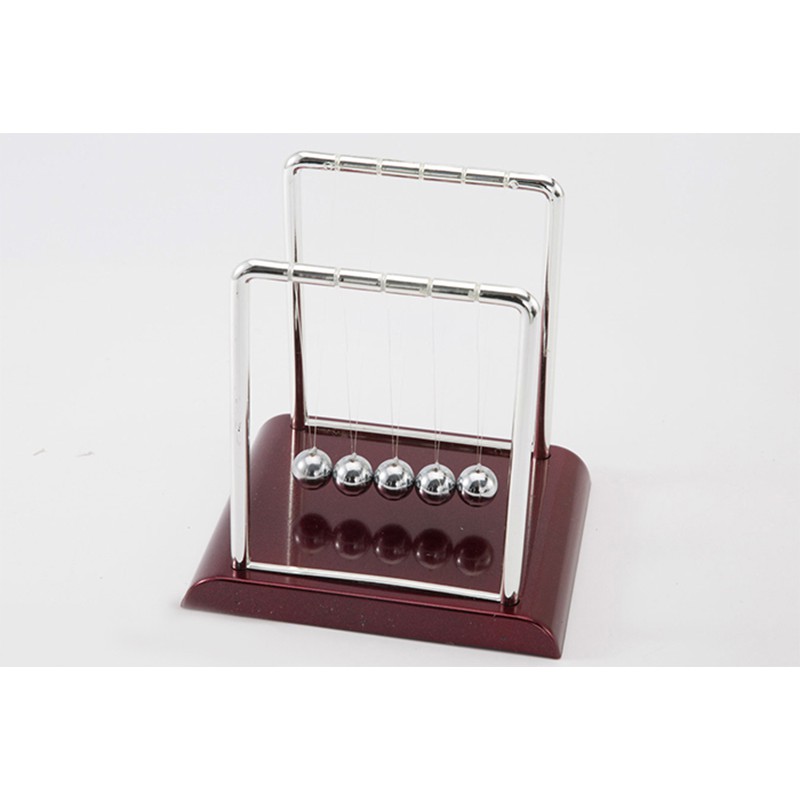 QUẢ LẮC Định Luật Vật Lí Newton Inox - Đồ Chơi Khoa Học Để Bàn Size 9Cm - 13.5Cm
