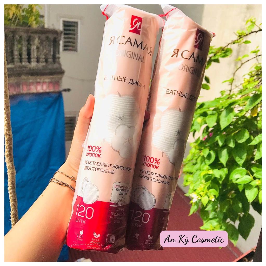 COMBO 30 bông tẩy trang Cotton Nga 120 Miếng