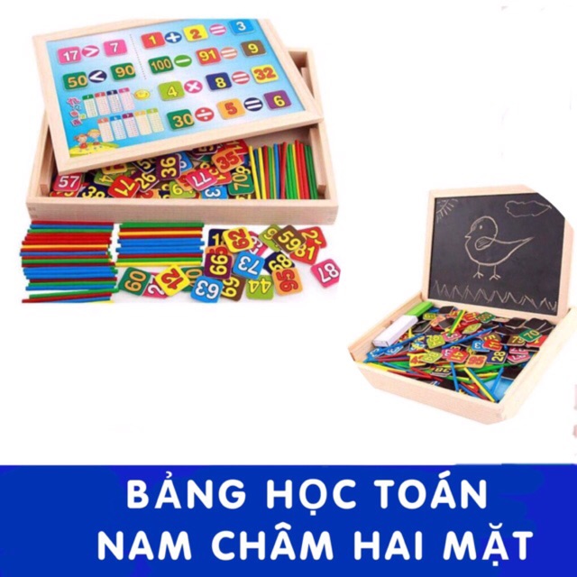 Bảng học toán bằng gỗ 2 chữ số cho bé