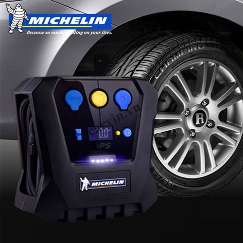 Bơm Lốp Michelin 12266 Model 2020 - Bơm Lốp Tự Ngắt 12v Bảo Hành 12 Tháng Tặng 01 Tinh Dầu Quế/Sả