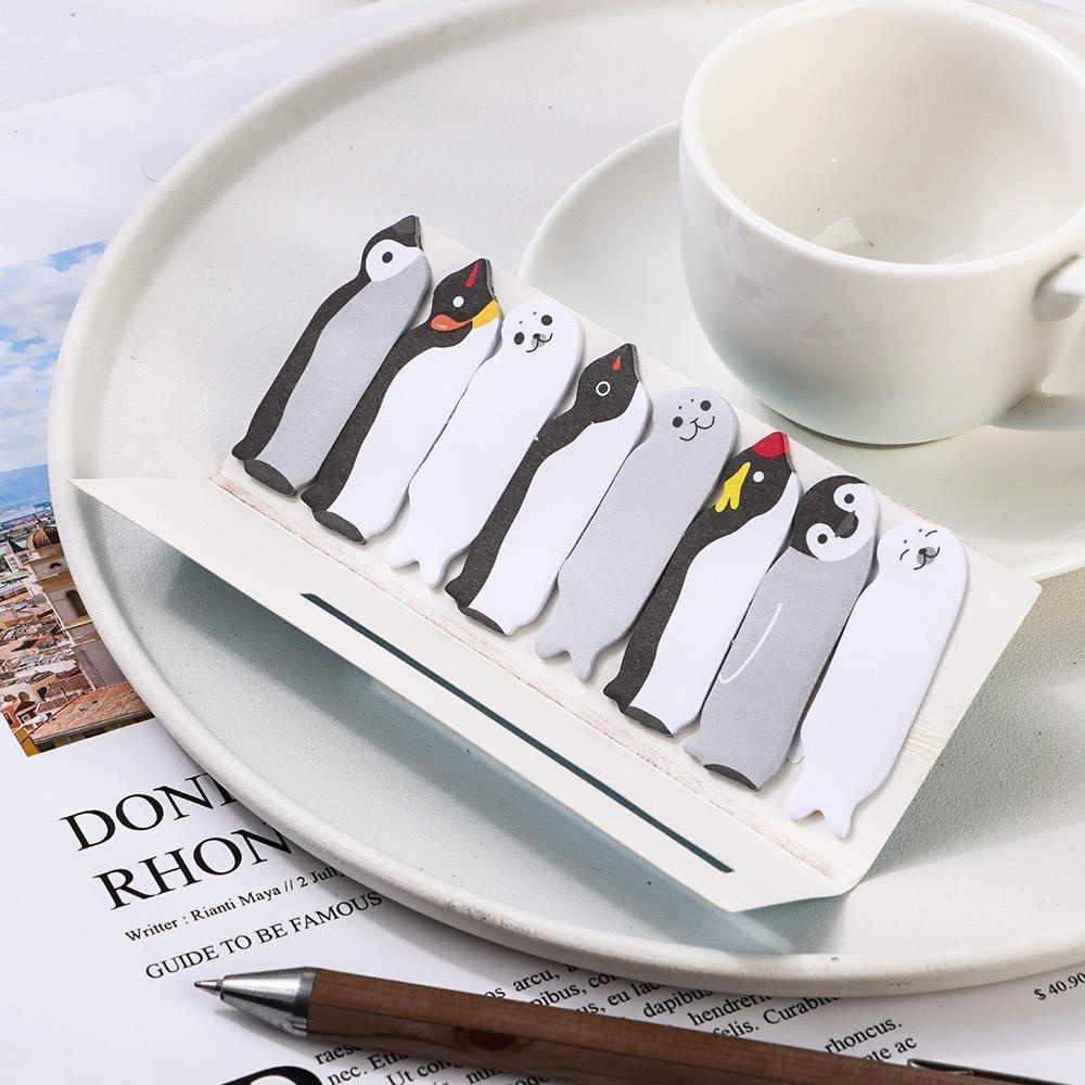 1 Bộ Giấy Ghi Chú Hình Gấu Trúc Mèo Dễ Thương