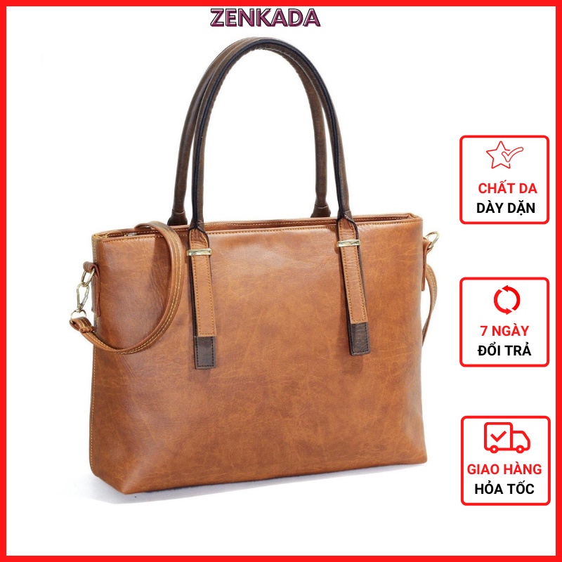 Túi xách công sở nữ bản to Zenka đựng laptop 14 inchs