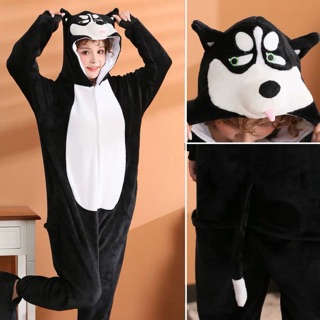 Pijama thú hình chú chó Husky/ chó Corgi