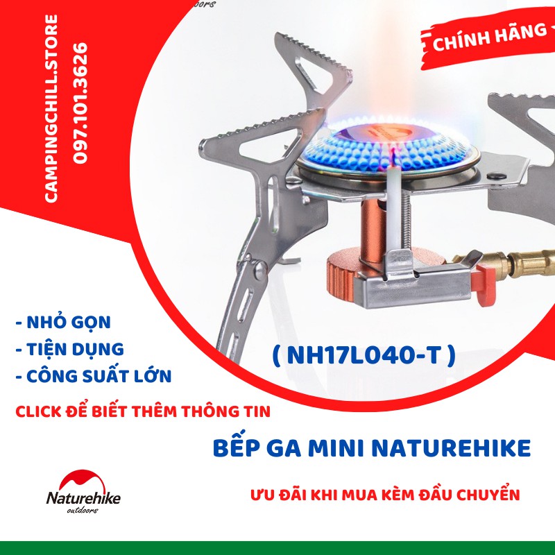 [Mã SR14MAY5 giảm 20K đơn 50K] BẾP GA MINI NATUREHIKE NH17L040-T