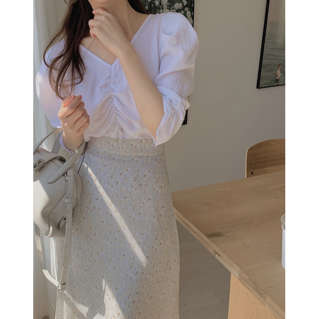 Áo Nữ Cổ Chữ V Phong Cách Hàn Quốc 42965