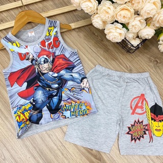 Bộ sát nách bé trai size đại