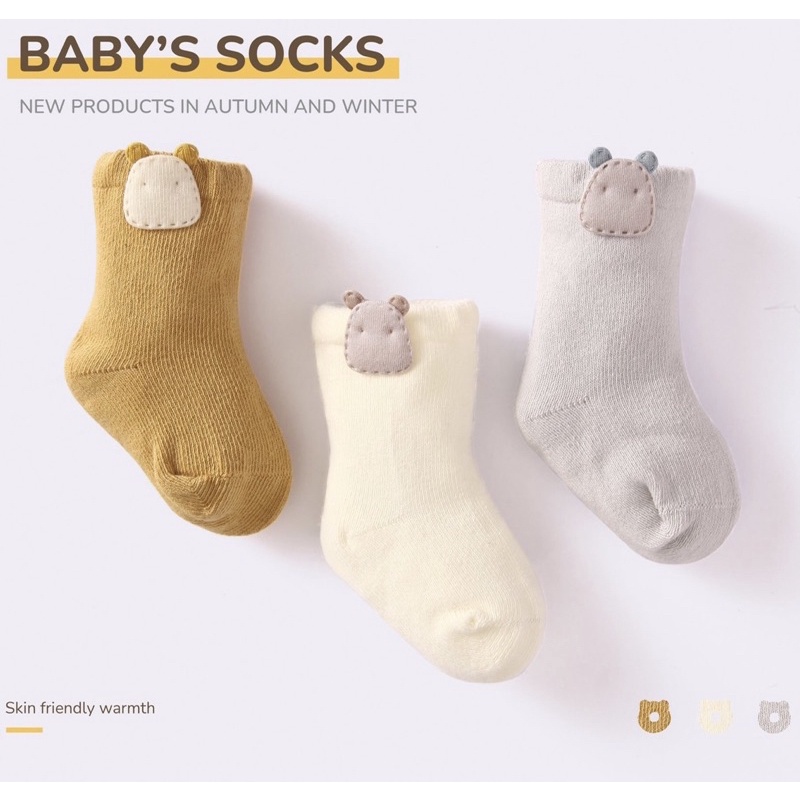 Baby’s Socks - Set 3 đôi tất cho bé 1109