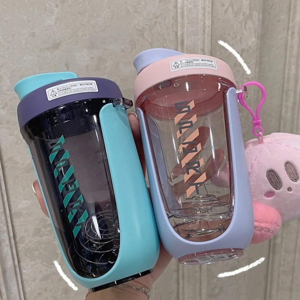 Bình Nước Thể Thao Di Động Uống Sữa Lắc Bột Protein Chịu Nhiệt Cao