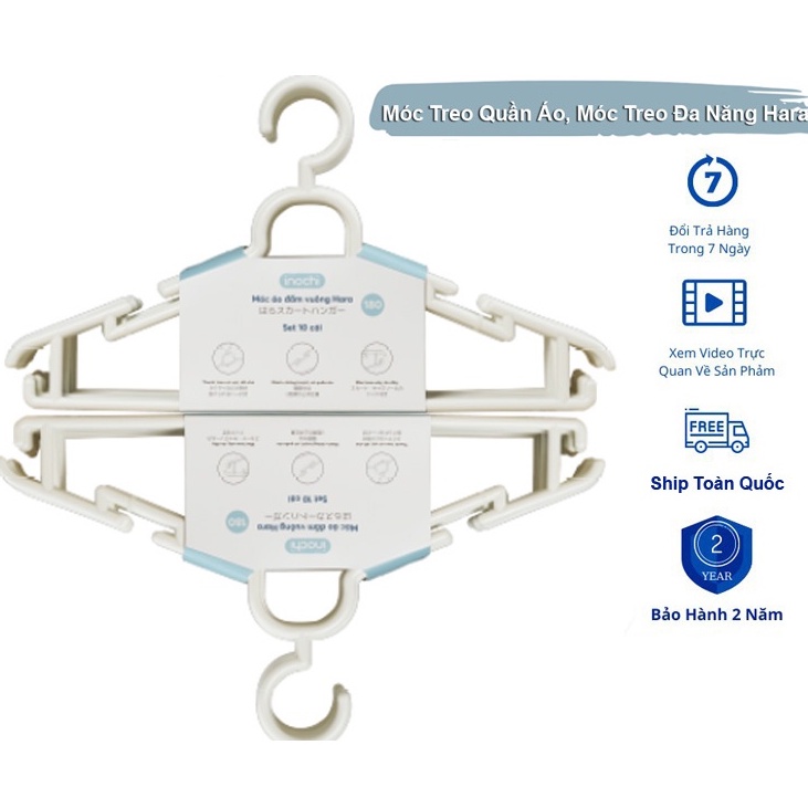 Bộ Sưu Tập Móc Quần Áo Người Lớn Nhựa Cao Cấp Inochi - Tiêu chuẩn nhật bản