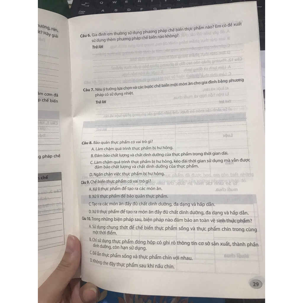 Sách Vở thực hành công nghệ lớp 6 ( kết nối tri thức )