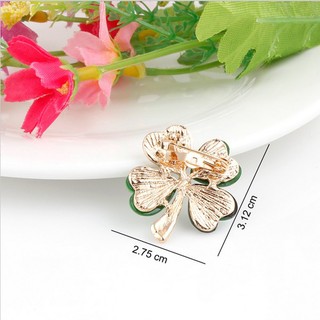 Cài áo hình cỏ 4 lá may mắn